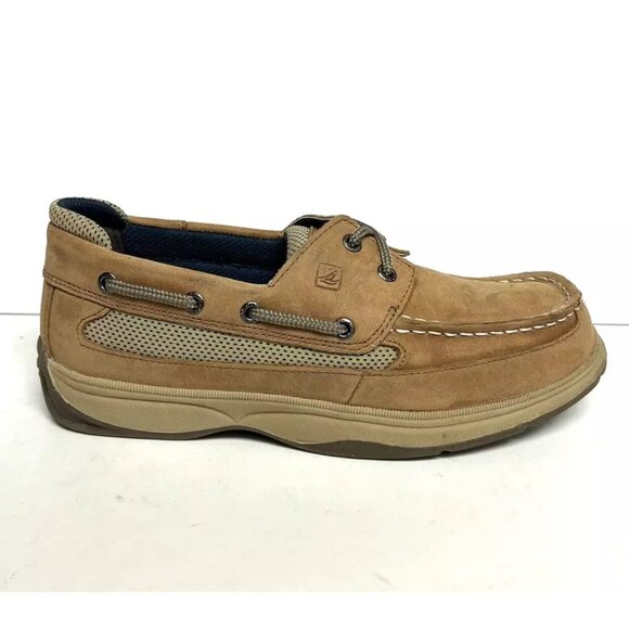 Sperry Boys Lanyard Boat Shoe Tan Size 5.5 M Big Kid - Picture 1 of 6